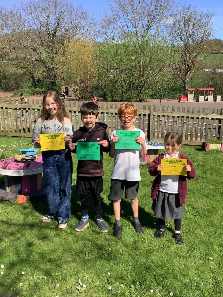 Well done to our Always Club winners for the Spring Term!